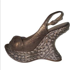 Stuart Weitzman Metallic Espadrilles